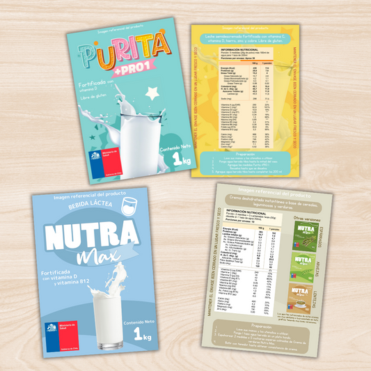 Láminas PDF Productos Purita +Pro y Nutra Max