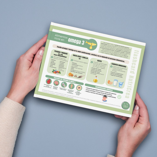 Flashcard PDF Alimentos altos en Omega 3
